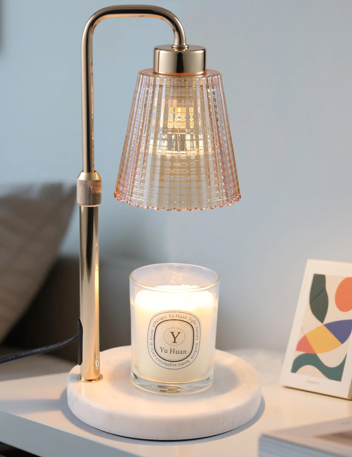 GODONLIF Candle Warmer Lamp with Timer, Birthday Gifts for Women Home Decor | 24h Cycle Timer Dimmable Wax Melt Warmer with 2 Bulbs, Fall Decor for Home Living Room Halloween Decorations Gifts for Mom