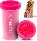 Dexas MudBuster Large Dog Paw Cleaner, Matte Black, Fits 2.5"-3.5" Wide Paws, Gentle Silicone Bristles for Quick, Easy Cleaning