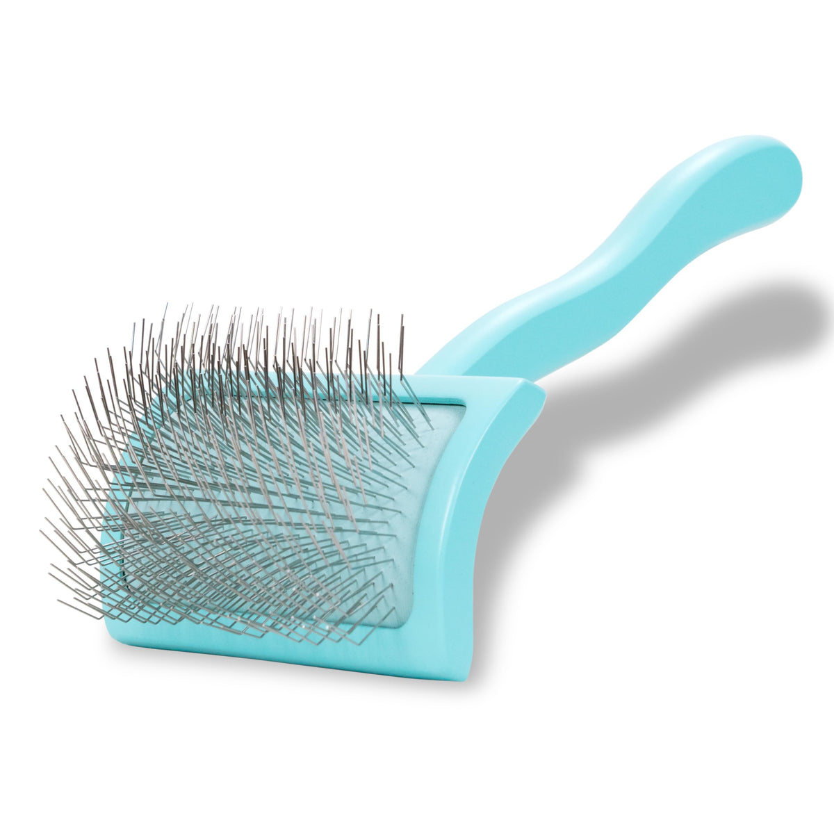 Chris Christensen Baby G Dog Slicker Brush for Dogs (Goldendoodles, Labradoodles, Poodles), Groom Like a Professional, Fluff Detangle Style, Saves Time Energy, Coral, Small