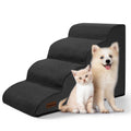 Aodisman Dog Stairs for Small Dogs and Cats,3-Step Pet Ramp for Bed & Couch | 15.7" H Non-Slip Sturdy Dog Steps with Curved Ramp for Senior,Short-Legged Dogs,Puppy and Cats to Reach Sofa or Chair,Grey