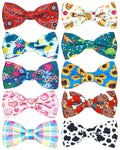 PET SHOW 10 Pack Fall Dog Bowties for Large Dogs Sliding on Collar