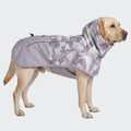 Spark Paws Dog Raincoat, Waterproof Windproof Rain Jacket, for Small Medium Large Extra Large Dogs, Reflective Breathable Full-Body Coverage Dry Suit - Neon White Navy Blue, 2XL