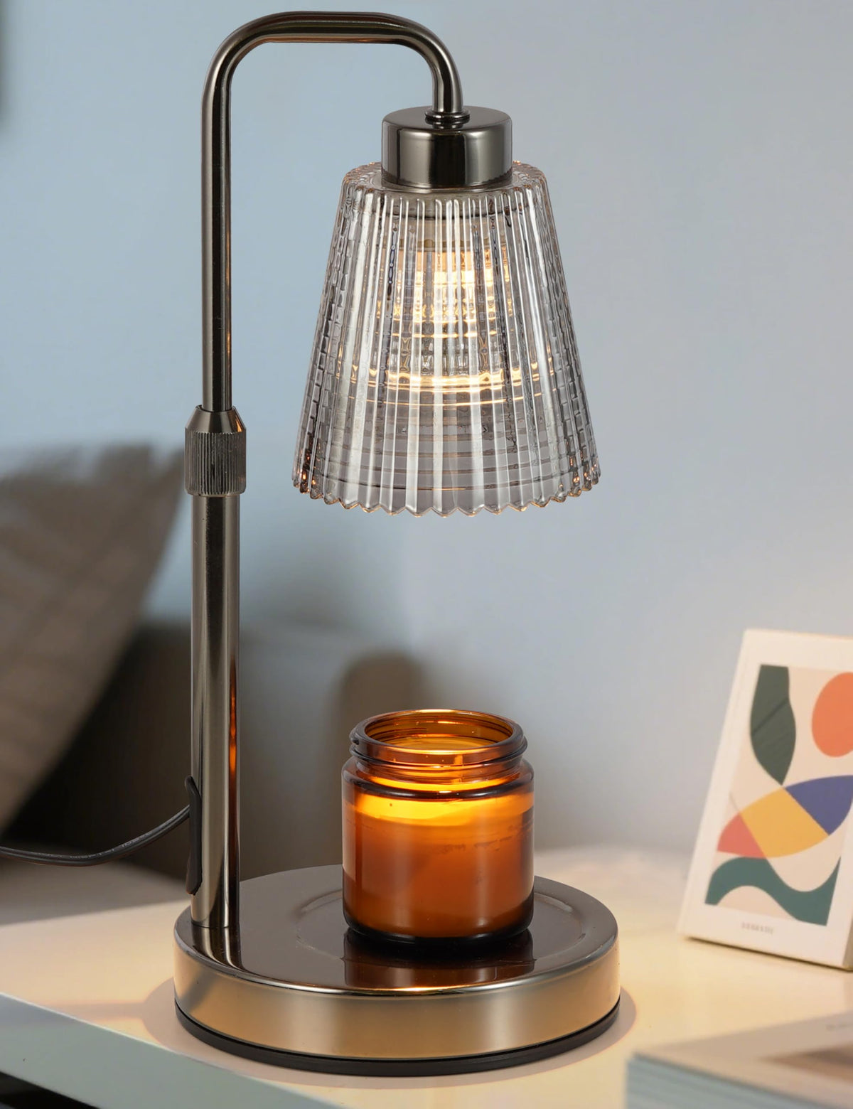 GODONLIF Candle Warmer Lamp with Timer, Birthday Gifts for Women Home Decor | 24h Cycle Timer Dimmable Wax Melt Warmer with 2 Bulbs, Fall Decor for Home Living Room Halloween Decorations Gifts for Mom