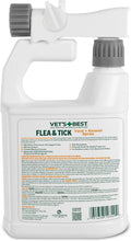Vet's Best Flea & Tick, Mosquito, Yard & Kennel Spray for Dogs, 32 oz | Plant-Based Yard Treatment, Kills Fleas, Ticks & Mosquitoes, Ready-to-Use Hose Attachment, Safe for Plants, Made in USA