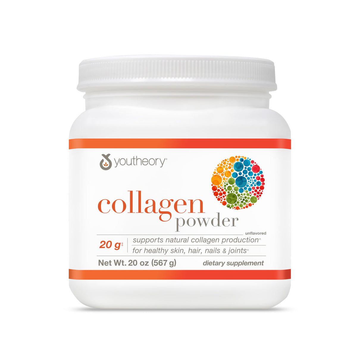 Youtheory Collagen Powder - Hydrolyzed Collagen Peptides with Vitamin C - Supports Healthy Bones, Joints & Immune System* - Vanilla - 10 oz (12 Servings)