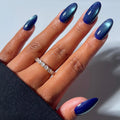 Glamnetic Halloween Press On Nails, Short Almond Glossy, Ghost Besties