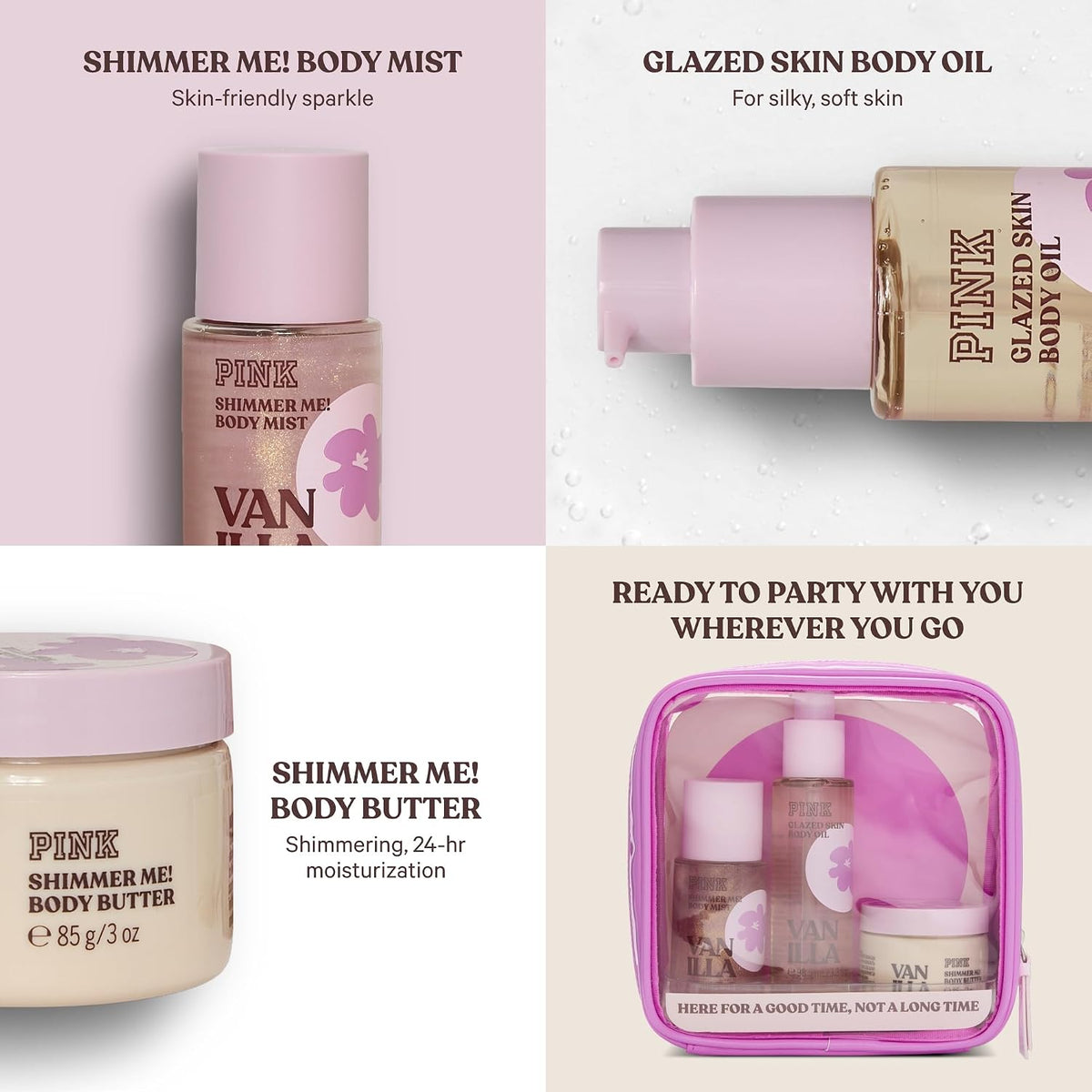 Victoria's Secret PINK 3 piece Vanilla Gift set