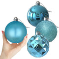 Rose Red 4.0" Large Christmas Balls - Christmas Tree Decoration Ornaments Shatterproof Hanging Balls for Birthday Halloween Holiday Wedding Decorations Set of 4pcs