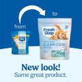 Fresh Step Clean Care Crystsal Cat Litter with Febreze Freshness, Ammonia Block Technology, Lightweight Fresh Step Crystals, Low Dust, 8 lb. Bag, Pack of 2
