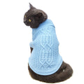 Cat Sweater Stretchy,19 Colors,6 Sizes,Snug Winter (Maple Leaf Red, Medium, Vest)