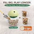 XL Rolling Dog Treat Dispenser Toys Wobble Giggle Ball, Slow Feeder
