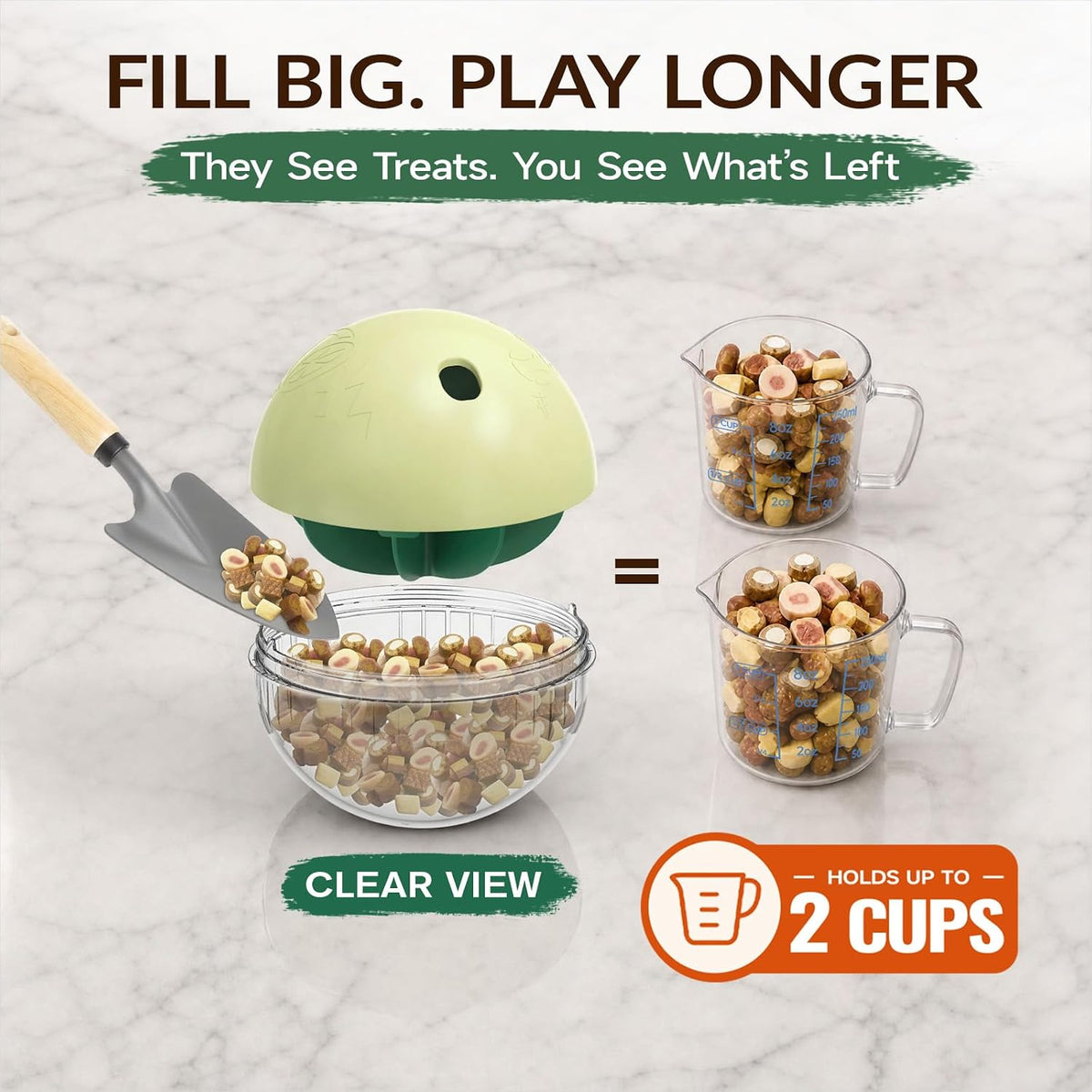 XL Rolling Dog Treat Dispenser Toys Wobble Giggle Ball, Slow Feeder