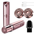 gurelax Facial Hair Removal for Women, Painless Face Shaver with 2 Heads