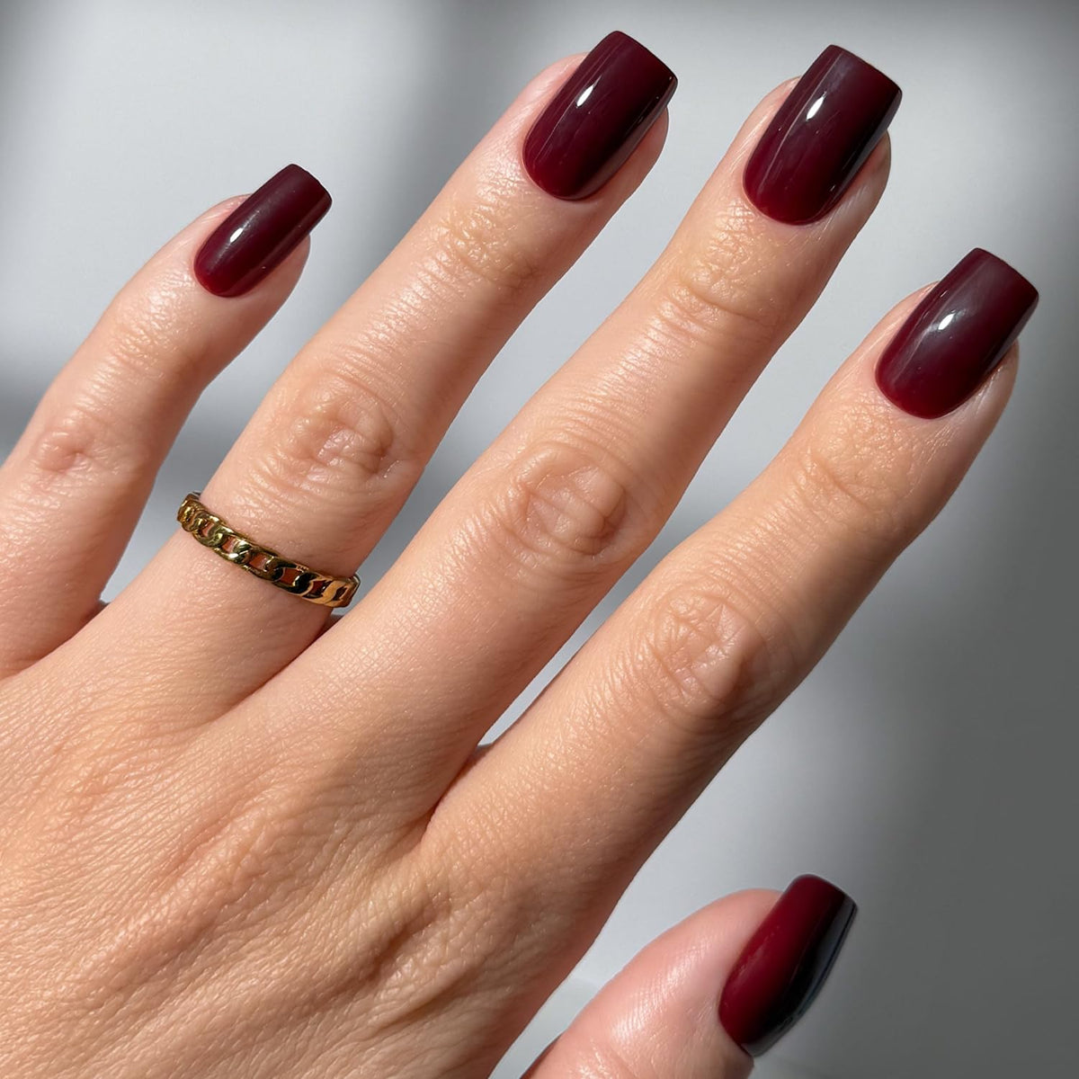 Glamnetic Halloween Press On Nails, Short Almond Glossy, Ghost Besties