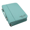 Personalized Bible Cover Holder Case with Carrying Handle for Men and Women (Rawhide with Gold)