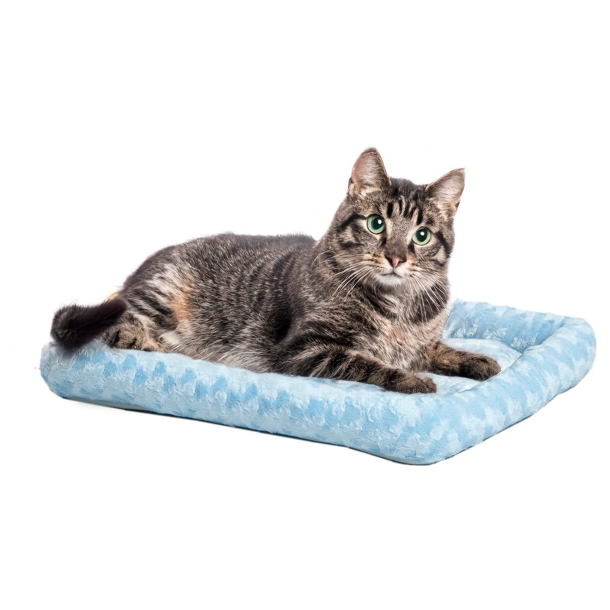 MidWest Homes for Pets QuietTime Dog Bed - White Fleece Bolster, Ultra-Soft and Machine Washable, Fits 42-Inch Crates and Carriers, for Large Breed Dogs