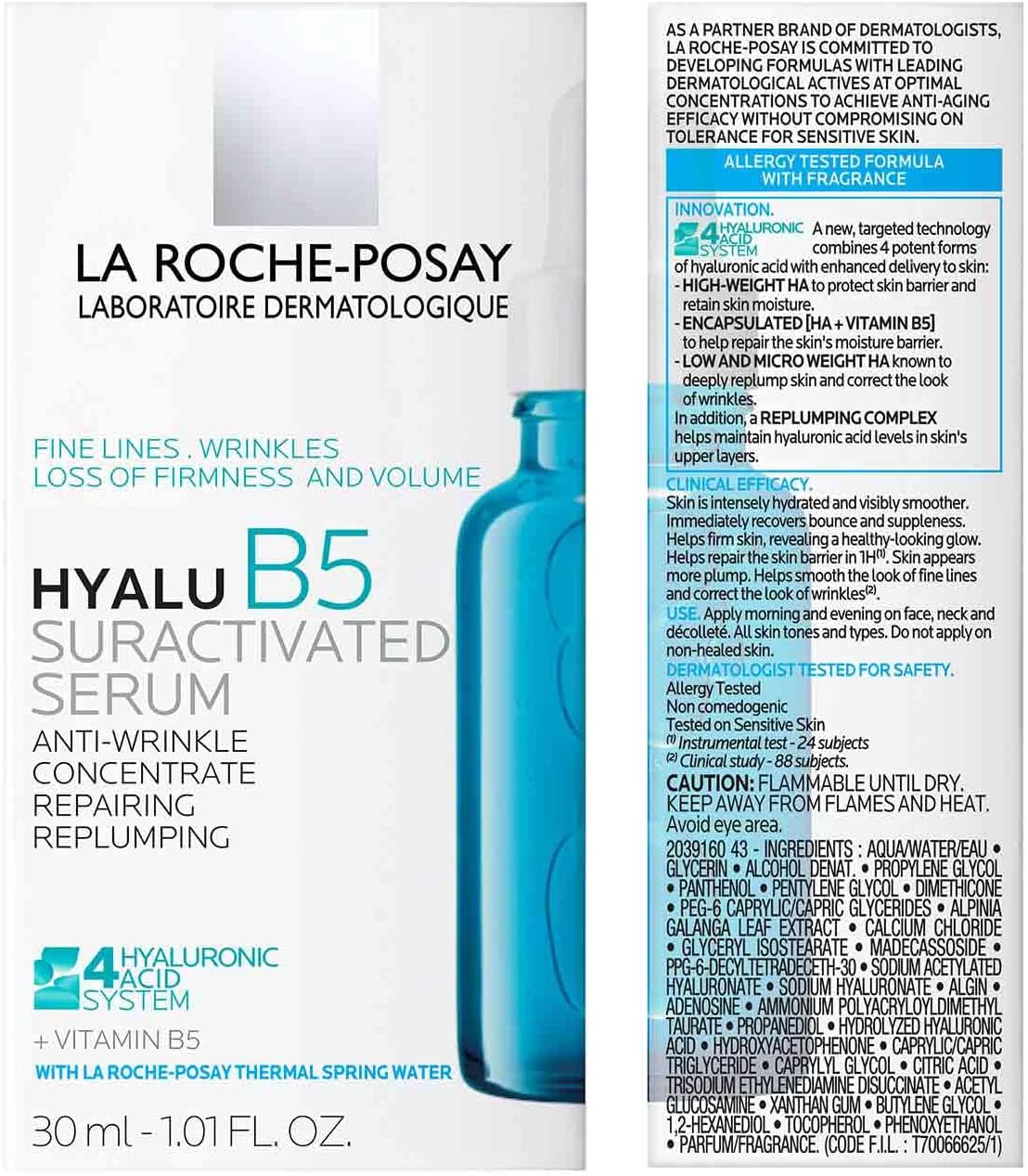 Hyalu B5 Suractivated Hyaluronic Acid Serum for Face, Vitamin B5 + Hyaluronic Acid + Glycerin