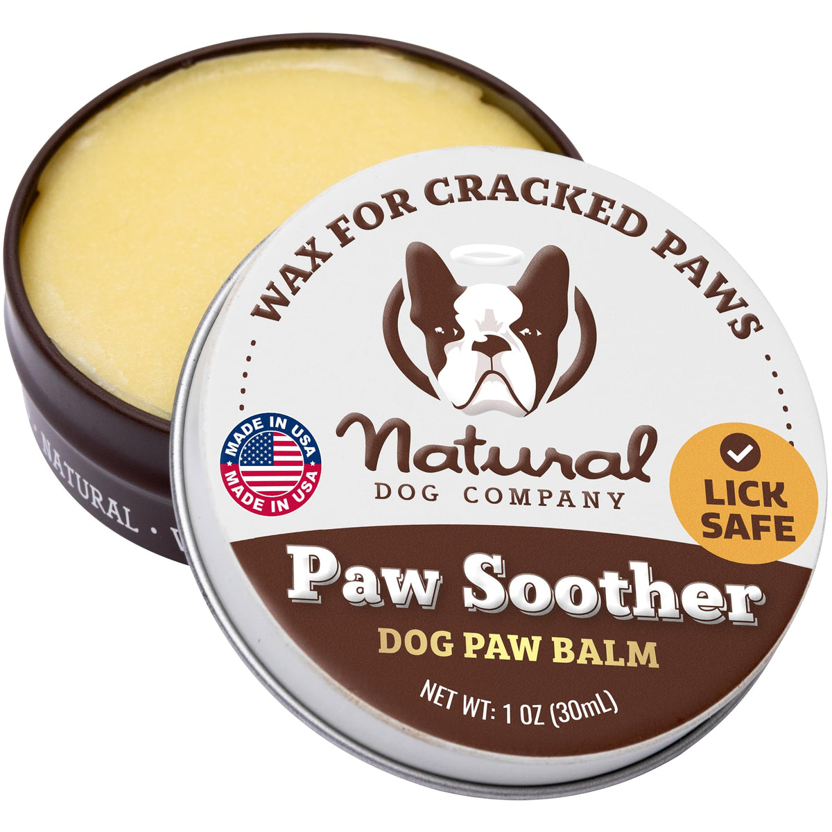 Natural Dog Company Paw Soother Dog Paw Balm, 2 oz Stick | Moisturizes Dry Cracked Paws, Coconut Oil & Calendula, For Walks, Hot Pavement, Beach, Hiking, Daily Paw Care