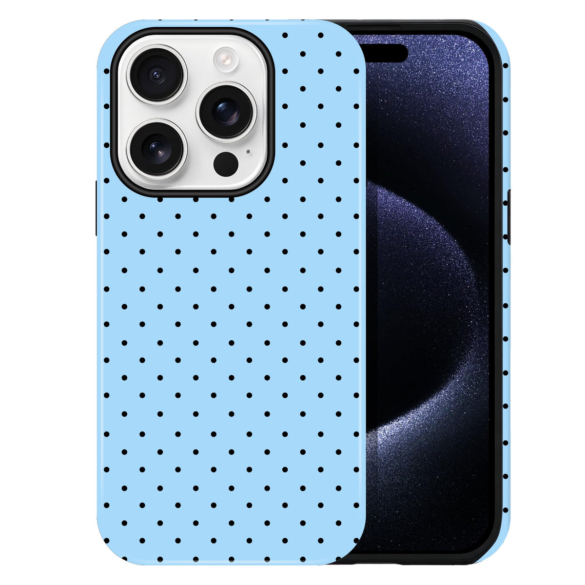 Polka Dot Pattern Phone Case for iPhone 13/14 6.1", Wine