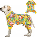 KYEESE Dog Christmas Pajamas for Small Dog Velvet Onesie with Red Snowflake
