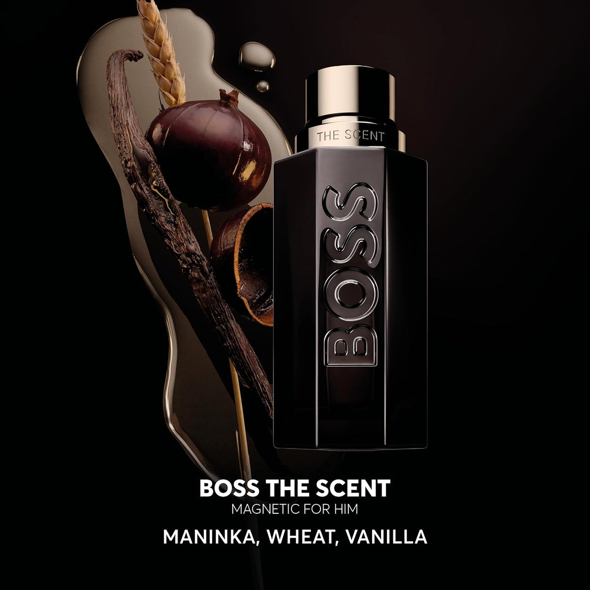 Hugo Boss The Scent Magnetic Eau de Parfum – Ambery Men's Cologne – With Notes of Maninka Fruit & Vanilla – Long Lasting Fragrance