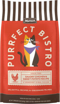 Merrick Purrfect Bistro Grain Free Chicken and Sweet Potato Recipe Natural Dry Cat Food for Adult Cats, High Protein, Outdoor or Indoor Cat Food - 12 lb. Bag