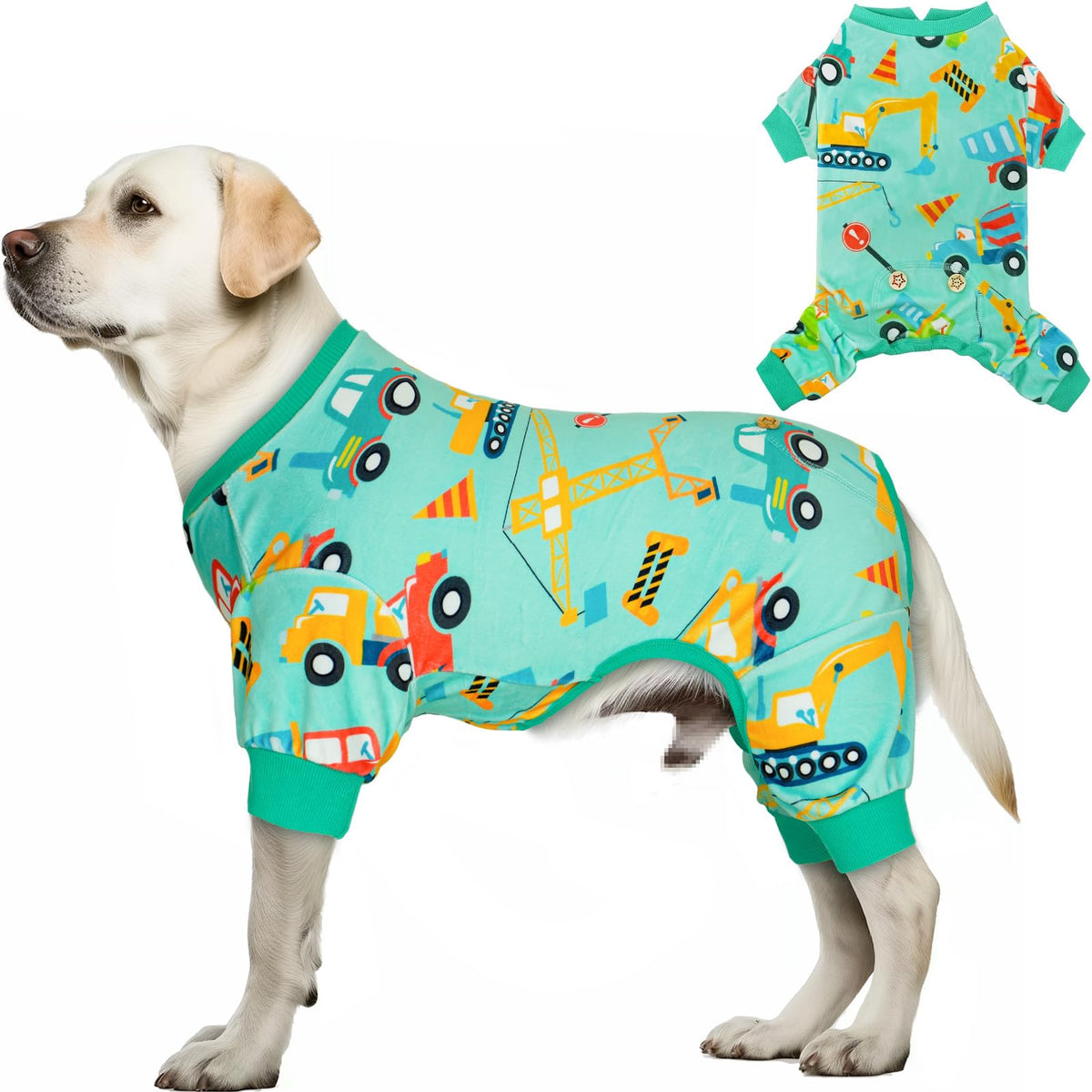 KYEESE Dog Christmas Pajamas for Small Dog Velvet Onesie with Red Snowflake