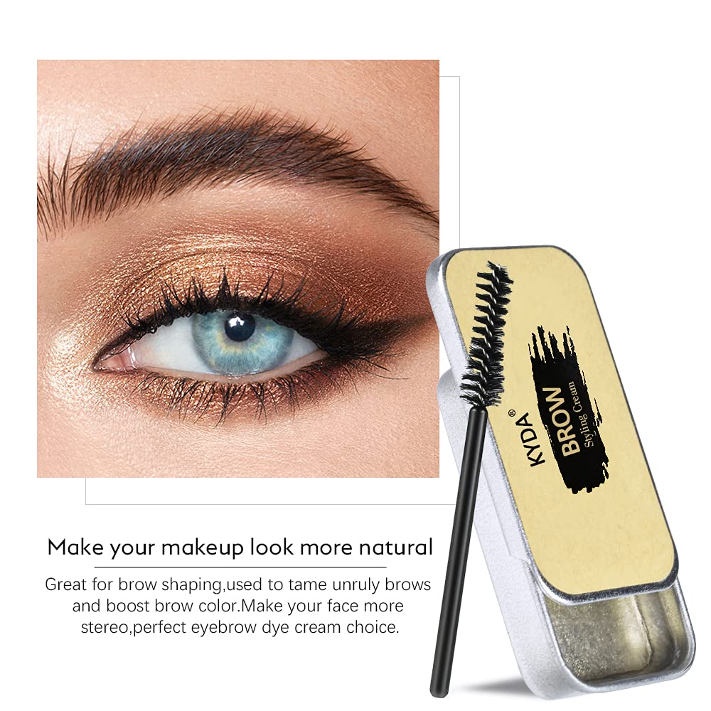Ownest Soap Brow Eyebrow Soap Kit,Brows Styling Soap,Long Lasting Waterproof Smudge Proof Eyebrow Styling Pomade for Natural Brows, 3D Feathery Brows Makeup Balm