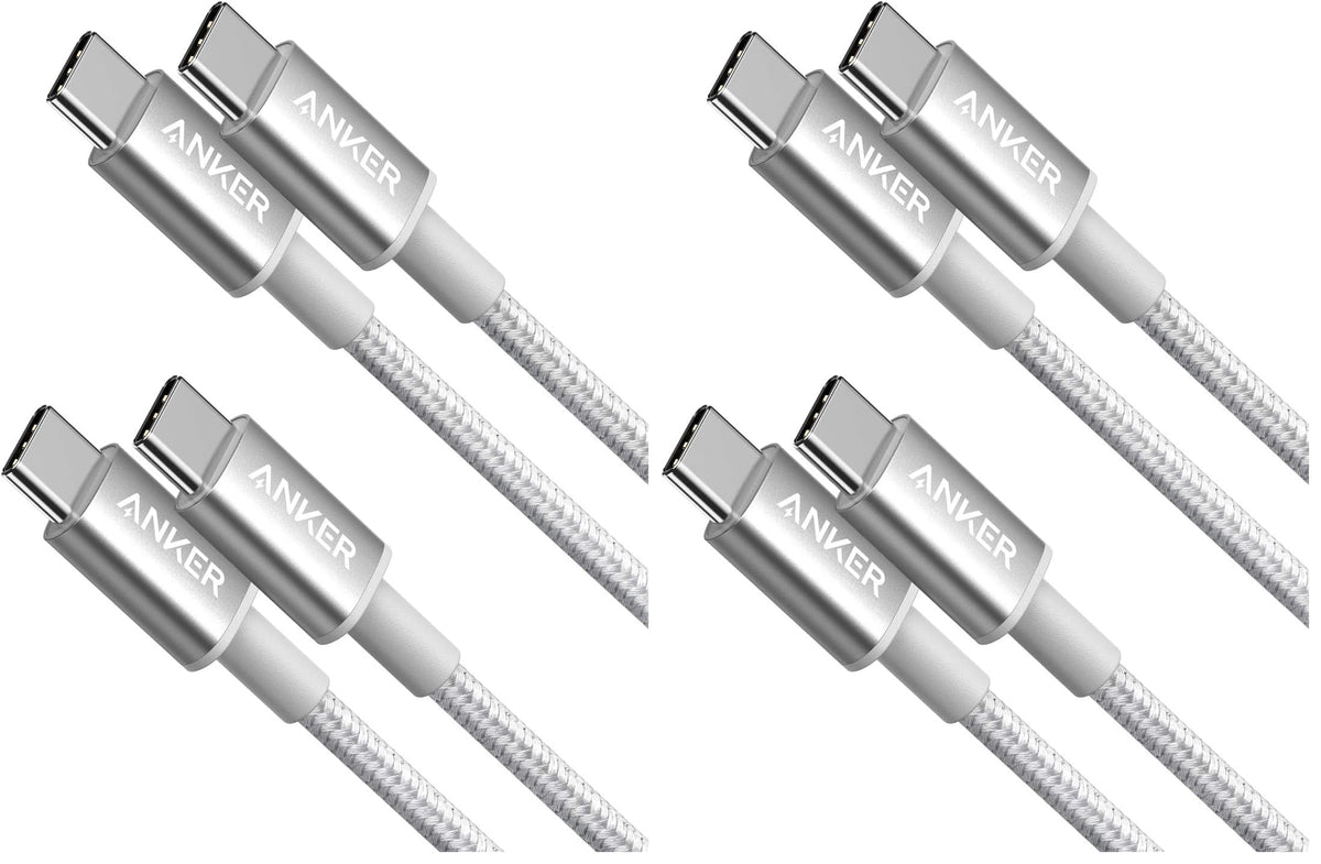 Anker USB C to USB C Cable, 60W Fast Charging Cable (2-Pack, 6 ft, Black)
