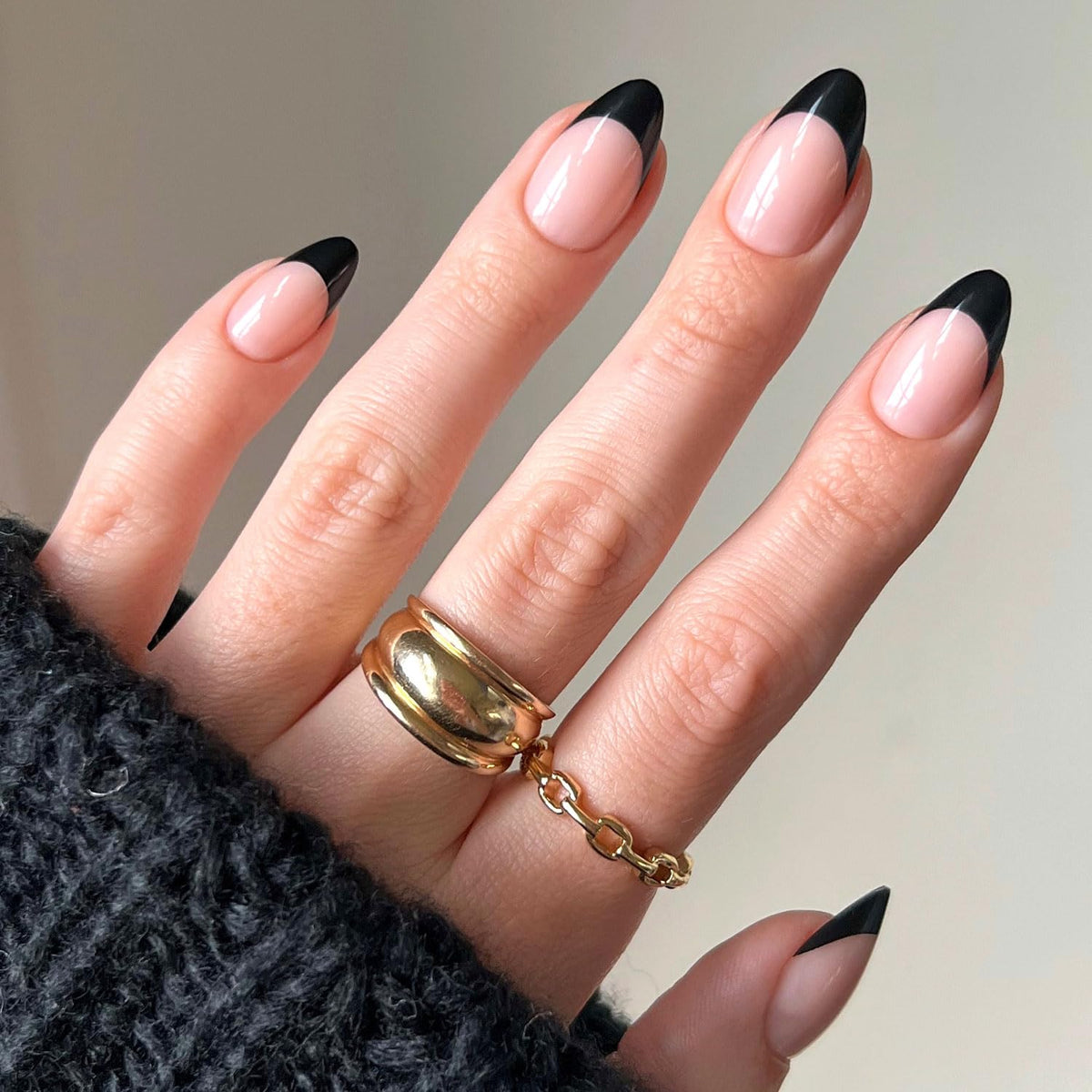 Glamnetic Press On Nails - Short Round, Glossy Fake Nails 30 Pc Full Kit | Neutral press on nails, 12 sizes. Everyday glue-on set. Waterproof, chip-resistant, up to 2 weeks wear