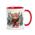 Hyturtle Fall Cat Maple Leaves Coffee Mug with Spoon Gifts on Birthday