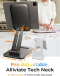 LISEN iPad Stand Tablet Holder for Desk, Kindle Accessories Stand for Apple