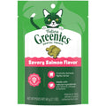 Greenies Cat Treats, Feline Veterinarian-Recommended Adult Natural Dental Cat Treats, Savory Salmon Flavor, 4.6 oz. Pouch