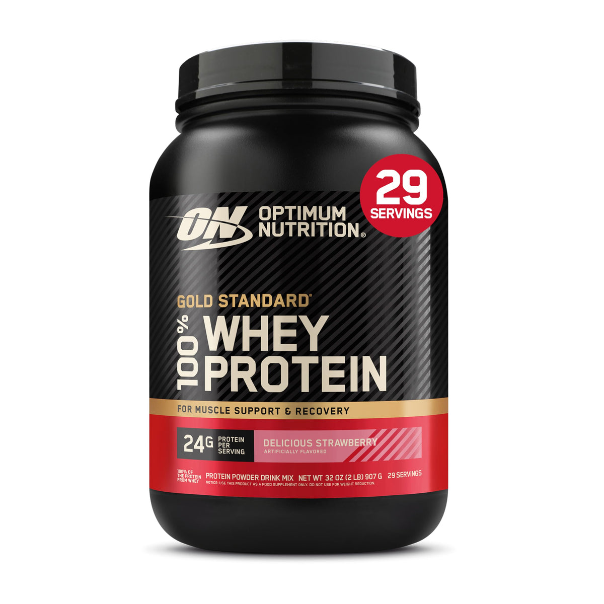 Optimum Nutrition Gold Standard 100% Whey Protein Powder, Double Rich Chocolate 1.98 Pound (Packaging May Vary)