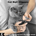 3PCS Cat Grooming Supplies, Cat Brush & Nail Clipper/Trimmer & Flea Comb for Shedding Indoor Cats Essentials Stuff Accessories (Black)