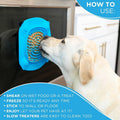 Aquapaw Lick Mat for Dogs with Suction Cups - XL, Blue, 1-Pack - Slow Feeder Lick Pads for Dogs & Grooming Enrichment - Food Mat for Peanut Butter Treats