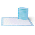 Amazon Basics Leak-Proof Dog and Puppy Potty Training Pee Pads with Quick-Dry 5-Layer Super Absorbent Surface for Dog Training, Floor Protection, Regular Size 22x22", Blue & White, 50 Count
