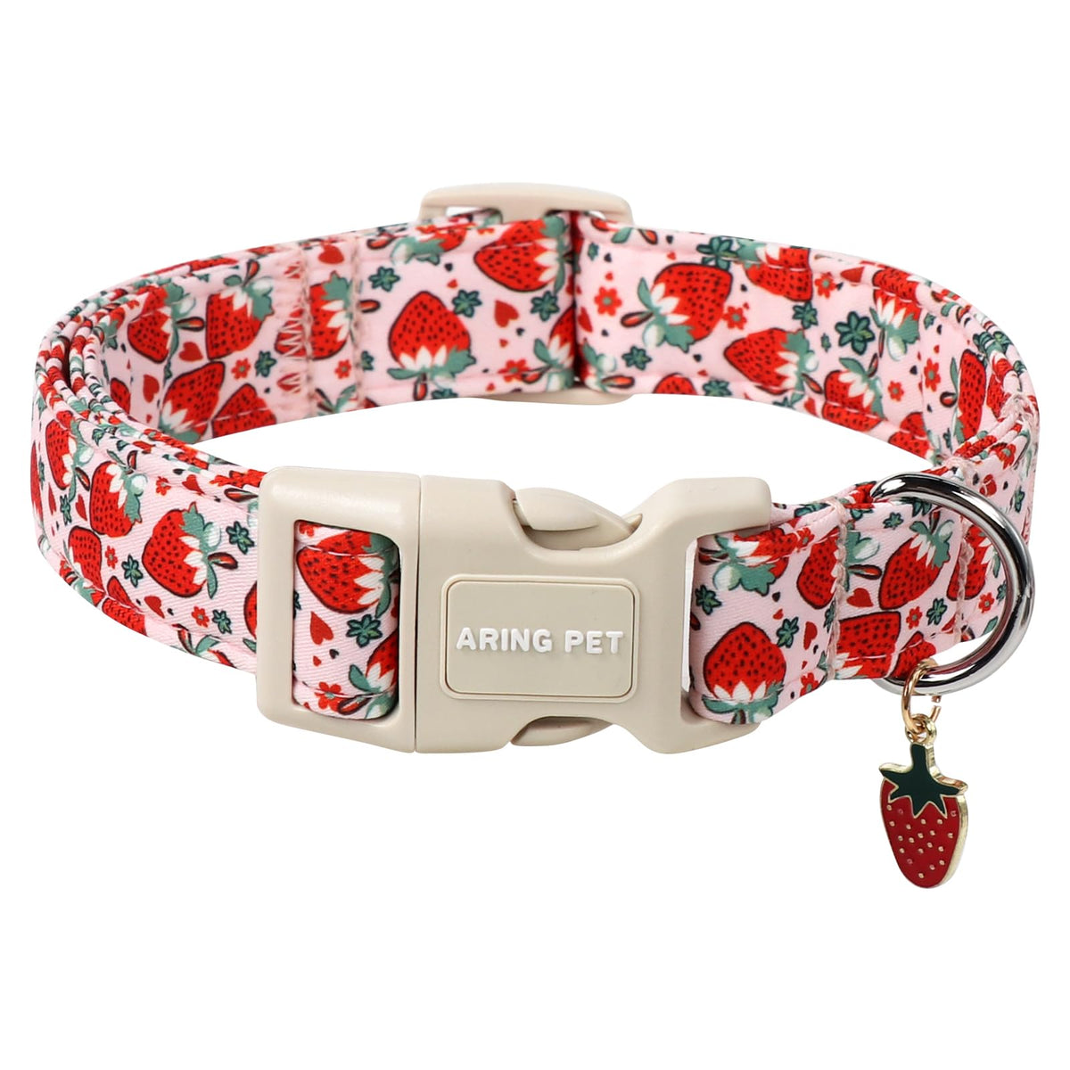 ARING PET Fall Dog Collar-Cotton Maple Leaves Dog Collar for Small Dogs, Adjustable Lightweight Dog Collars with Quick Release Buckle for Small Medium Large Dogs