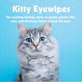 Petkin Kitty Eye Wipes, 40 Moist Wipes - Gentle Eye Cleaning Wipes Remove Dirt, Discharge, & Tear Stains - Safe, Convenient, Easy to Use Pet Wipes for Cats & Kittens - Ideal for Home or Travel
