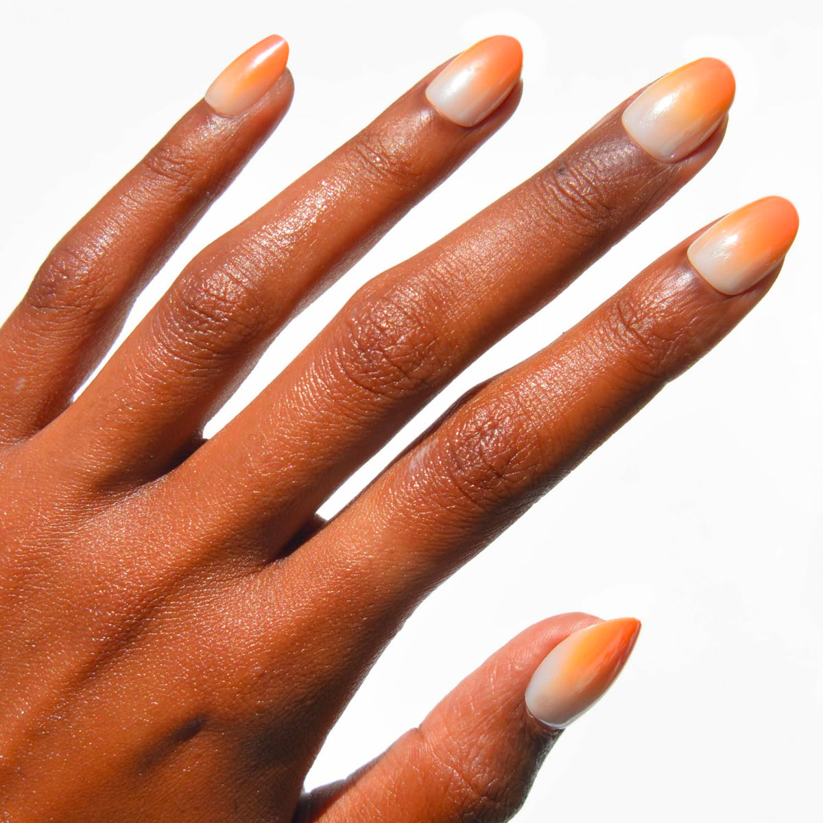 Glamnetic Halloween Press On Nails, Short Almond Glossy, Ghost Besties