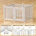 Dog Playpen, Clear Dog Pen, Dog Pen Indoor, Easy to Install and Remove Dog Play Pen, Puppy Playpen Suitable for Dogs, Cats,Dog Playpen Indoor (White, 23.6 inch Height, 8 Panels)