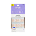 Kiss Core, Press On Nails, Nail glue included, 'Curiosity', White, Medium Size, Almond Shape, Includes 32 Nails, 2g Glue, 1 Manicure Stick, 1 Mini File
