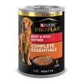 Purina Pro Plan Complete Essentials Wet Dog Food Chicken and Rice Entree and Beef and Rice Entree Variety Pack - (Pack of 12) 13 oz. Cans