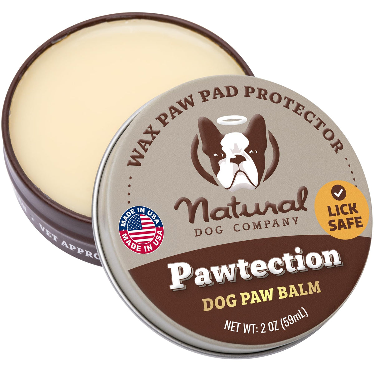 Natural Dog Company Paw Soother Dog Paw Balm, 2 oz Stick | Moisturizes Dry Cracked Paws, Coconut Oil & Calendula, For Walks, Hot Pavement, Beach, Hiking, Daily Paw Care