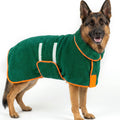 Dog Bathrobe, Super Absorbent for Small to Large Dogs, Dark Blue XL | Dog Robes with Soft Fleece, Warm & Cozy, Adjustable Fit, and Quick Drying Coat for Baths Swimming and Grooming