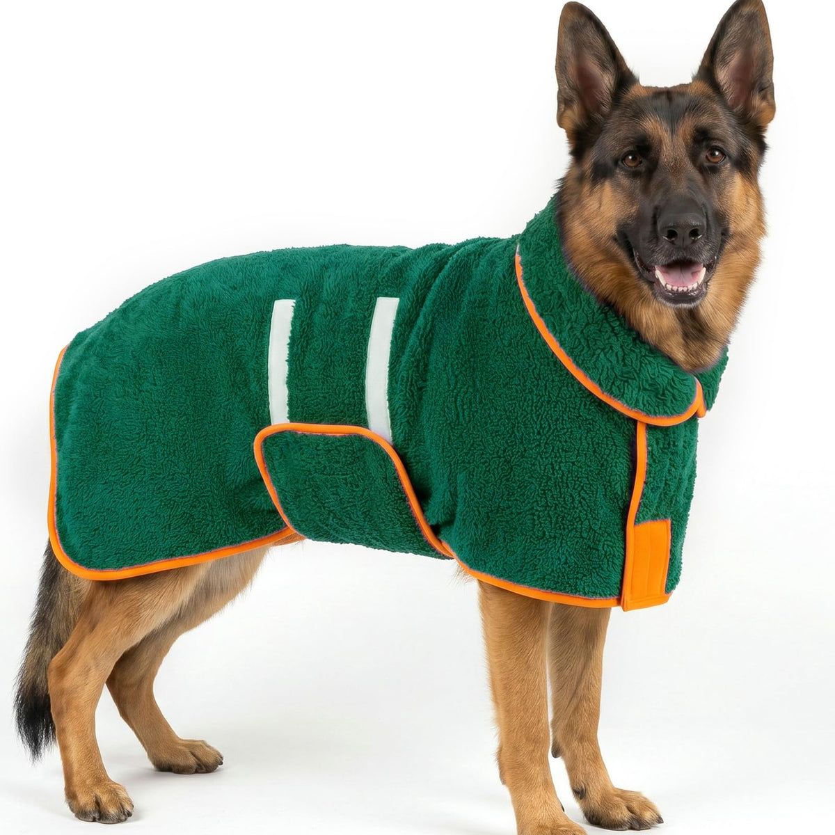 Dog Bathrobe, Super Absorbent for Small to Large Dogs, Dark Blue XL | Dog Robes with Soft Fleece, Warm & Cozy, Adjustable Fit, and Quick Drying Coat for Baths Swimming and Grooming