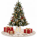 3 Ft Pre-Lit Christmas Tree, Artificial Christmas Tree with Base, Xmas Tree with Timer, Christmas Decoration for Home, Office, Easy Assembly