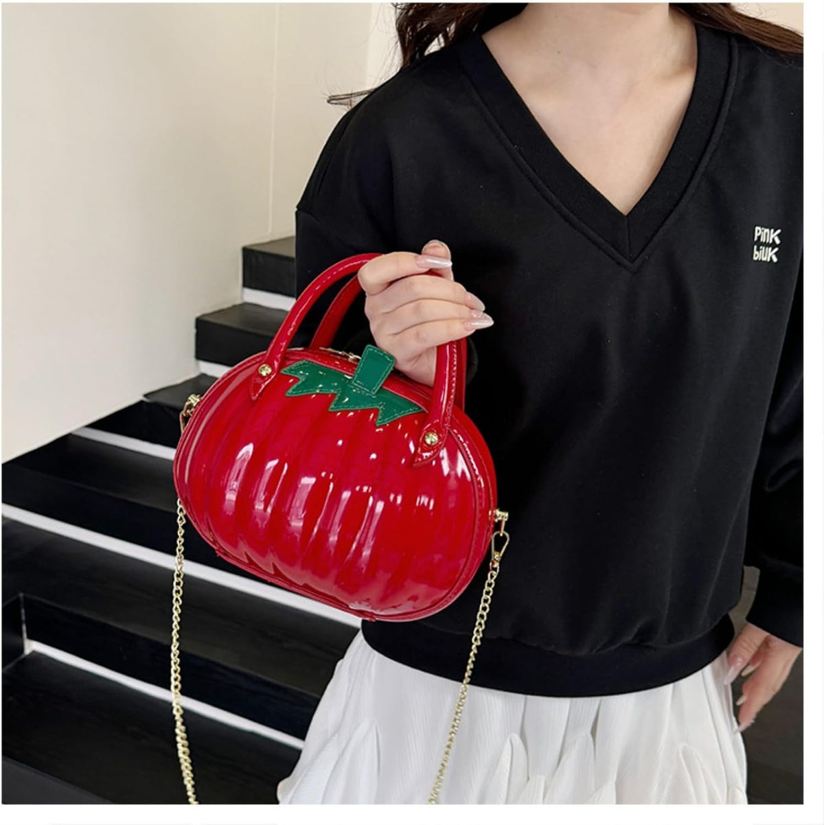Halloween Pumpkin Handbag: Tote, Shoulder Bag, and Chain Bag