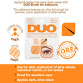 DUO Brush-On Lash Glue - Dark Tone, Waterproof Strip Lash Adhesive, Long-Lasting Eyelash Glue for Clusters & Strip Lashes, 0.18 oz, 1 Pack