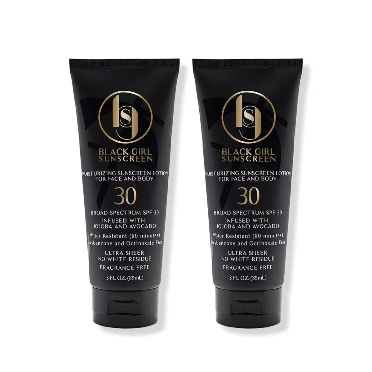 Black Girl Sunscreen SPF 30 for the Face & Body - Moisturizing Sun Protection, SPF 30, Sun Lotion for Women, Ultra Sheer, Travel Size Sunscreen, No White Cast for Melanin Rich Skin - 2 fl oz